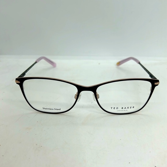 Tura Women’s Ted Baker B239 Eyeglasses Frames Brown/Rose Gold NWT